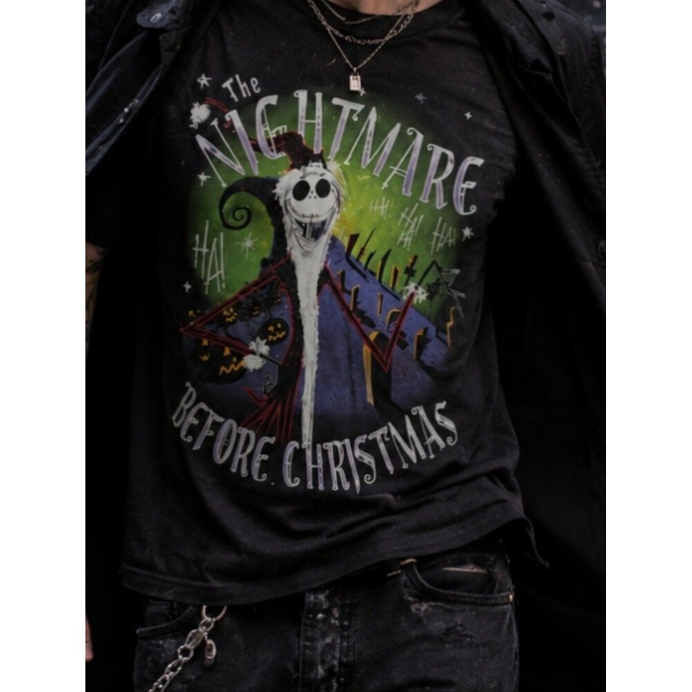 Nightmare Before Christmas Jack Skellington T-Shirt M Single Stitch Disney